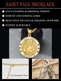 wholesale 925 Sterling Silver St. Paul Medal Pendant with 22  - Hypoallergenic Religious Jewelry for All Genders-0-2
