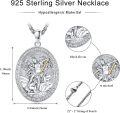 wholesale 925 Sterling Silver Saint Michael Prayer Medal with Abalone Shell and Pearl Pendant Necklace for Men Women  45cm Chain Length-0-5