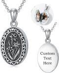 wholesale  Sterling Silver 12 Month Birth Flower Photo Locket Necklace Jewelry Gift -0-39