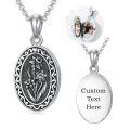 wholesale 925 Sterling Silver Oxidized Floral Oval Locket Bracelet With Filling Tool Set-0-39