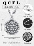 wholesale 925 Sterling Silver Celtic Knot Photo Locket Pendant Necklaces for Men Memory Keepsake Gift-0-1