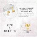 wholesale 14K Gold Axolotl Stud Earrings Cute Animal s for Women Girls-0-4