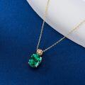 wholesale 14K Gold Diamond (I2 I3) 2Ct Oval Birthstone Necklace for Women Mom-0-1