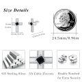 wholesale 925 Sterling Silver Black Onyx Celtic Cross Stud & Dangle Earrings  for Women and Men-0-5