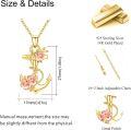 wholesale 925 Sterling Silver Anchor Pendant Necklace with Rose Charm s for Women-0-11