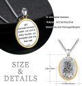 wholesale 925 Sterling Silver St Christopher Pendant Necklace with Chain - Religious Gift for Men Women Boys Girls-0-5