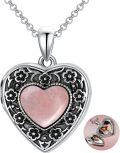 wholesale 925 Sterling Silver Blue Crystal Heart Locket Necklace for Women - Always in My Heart-0-50