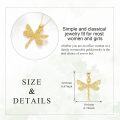 wholesale 14K Gold Filigree Dragonfly Pendant Necklace for Women - Animal Lovers' for Anniversaries & Birthdays-0-4