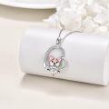 wholesale 925 Sterling Silver Cute Dog Pendant Necklaces Gifts for Women Jewelry-0-3