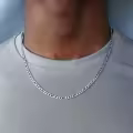 wholesale 925 Sterling Silver Figaro Link Chain with Lobster Clasp - 18K Gold Plated - Length: Adjustable from 16 to 26 inches-0-5