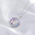 wholesale 925 Sterling Silver Amethyst Crystal Tree of Life Pendant Necklaces for Sisters and Brothers Gifts-0-2