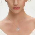 wholesale 925 Sterling Silver Lovers Giraffe Couple Pendant Necklace Wholesale Gift-0-2