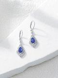 wholesale Filigree Bohemian Earrings 925 Sterling Silver Teardrop Gemstone Dangle Drop Earrings Fine Jewelry Birthday Christmas Gifts For Women -0-3