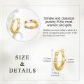 wholesale 14K Gold Filigree Hoop Earrings - Elegant Lightweight Gift for Women, Hypoallergenic, 0.1-0.56 Inch, Eternal Love Design, Lifetime Warranty-0-4