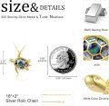 wholesale 925 Sterling Silver Turtle Necklace with Gold Pendant - Hypoallergenic, Tarnish-Free, Adjustable Chain - Perfect Gift for Women, Turtle Lovers-0-4