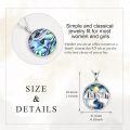 wholesale 925 Sterling Silver Abalone Shell Origami Mountain Pendant Necklace for Women-0-4