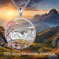 wholesale 925 Sterling Silver Tree of Life Mountain Pendant Necklaces - Nature Inspired  for Women-0-4
