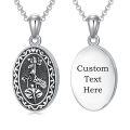 wholesale 925 Sterling Silver Oxidized Floral Oval Locket Bracelet With Filling Tool Set-0-42