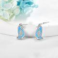 wholesale Sterling Silver Cubic Zirconia Penguin Stud Earrings for Women Christmas Gifts-0-5