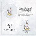 wholesale 925 Sterling Silver Rabbit on Cloud Pendant Necklaces for Women-0-5