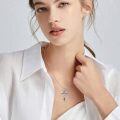 wholesale 925 Sterling Silver Crucifix Saint Benedict Medal Cross Pendant Necklace for Women and Men-0-1