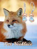 wholesale 925 Sterling Silver Fox Moonstone Drop Earrings Gifts for Women-0-5