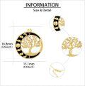 wholesale 14K Gold Black Onyx Tree Of Life Pendant Necklace for Women - Family Wisdom s-0-3