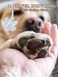 wholesale 925 Sterling Silver White Opal Paw Print Belly Button Ring for Women-0-5