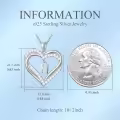 TOUPOP Sterling Silver Heart Initial A-Z Letter Pendant Necklace-0-4