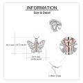 wholesale 925 Sterling Silver Butterfly Pendant Necklace With Tools-0-4
