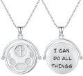 wholesale 925 Sterling Silver Soccer Ball & Cross Pendant Necklace for Women Men Christian Gifts Sport Faith Jewelry-0-0