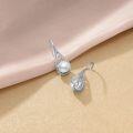 wholesale 925 Sterling Silver Teardrop Pearl Drop Earring Set with Intricate Wirework Design-0-3
