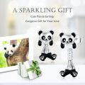 wholesale 925 Sterling Silver Panda Bear Stud Earrings for Women - Cute Animal -0-1