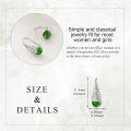 wholesale 925 Sterling Silver Green Jade Butterfly Chrysanthemum Drop Earrings-0-3