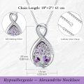 wholesale 925 Sterling Silver Birthstone Valentine s Day Tree of Life Teardrop Necklace-0-23