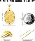 wholesale Gold 925 Sterling Silver St Raphael Angel Prayer Medal Necklace Pendant-0-3