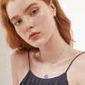 wholesale 925 Sterling Silver Sun And Moon Pendant Necklace With Enamel And Star Details-0-1
