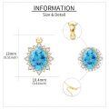 wholesale 14k Red Oval Gemstone Pendant Necklace With Lab Diamond Halo-0-10