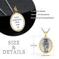 wholesale 925 Sterling Silver St Peregris Catholic Religious Pendant Necklace-0-3