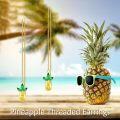 wholesale 925 Sterling Silver Pineapple Ear Thread Earrings for Women-0-3