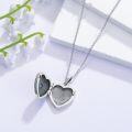 wholesale Sterling Silver Rose Flower Compass Photo Locket Necklace for Women-0-2