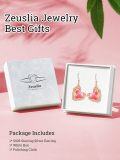 wholesale 925 Sterling Silver Infinity Heart Birthstone Crystal Earrings for Women-0-3