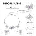 wholesale 925 Sterling Silver Butterfly Bracelet Gifts for Women Mother Wife Sisters-0-4