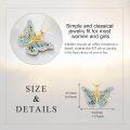 wholesale 925 Sterling Silver Blue Abalone Shell Butterfly Pendant Necklace with CZ Accents for Women Girls s 24 Chain Length-0-3