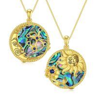 TOUPOP Sterling Silver Moonstone Sagittarius Zodiac Pendant Type3-undefined