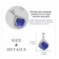 wholesale 925 Sterling Silver Moonstone Lapis Larimar Moss Agate Teardrop Filigree Pendant-0-115