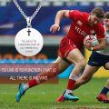 wholesale 925 Sterling Silver  Football Player Sports Charm Necklace-0-1