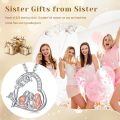 wholesale 925 Sterling Silver Family Mother Daughter Heart Pendant Necklace Rose Gold Cubic Zirconia-0-5