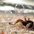 wholesale 925 Sterling Silver Crab Hoop Earrings - Adorable Sea Life  for Her-0-5