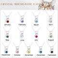 wholesale Sterling Silver Birthstone Cat Pendant Necklace for Women-0-15